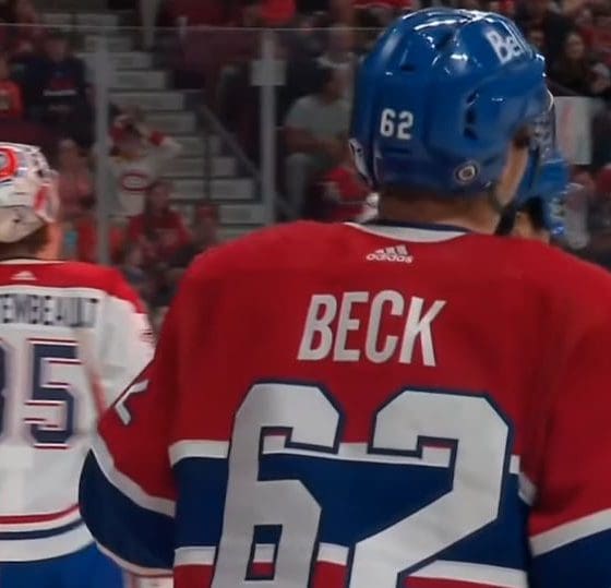 Montreal Canadiens prospect Owen Beck