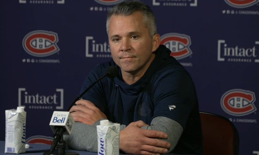 Canadiens head coach Martin St-Louis