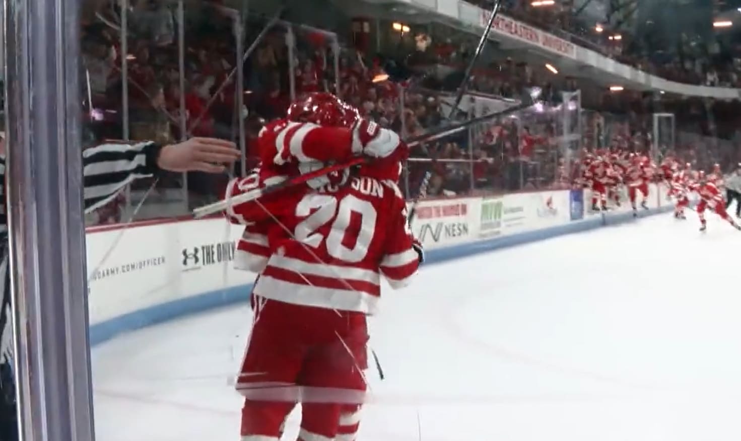 Lane Hutson in a Boston University jersey : r/Habs