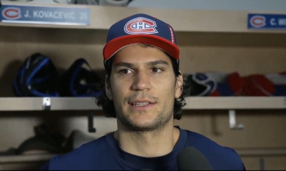 Montreal Canadiens defenceman Johnathan Kovacevic
