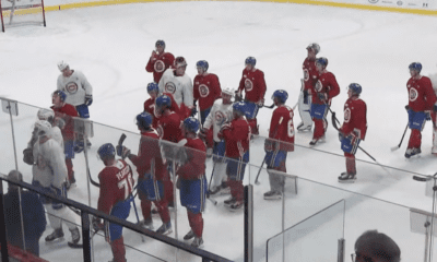 Montreal Canadiens scrimmage
