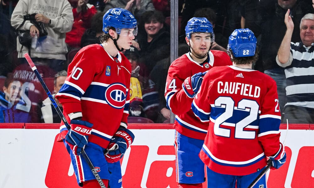 montreal canadiens juraj slafkovsky cole caufield nick suzuki